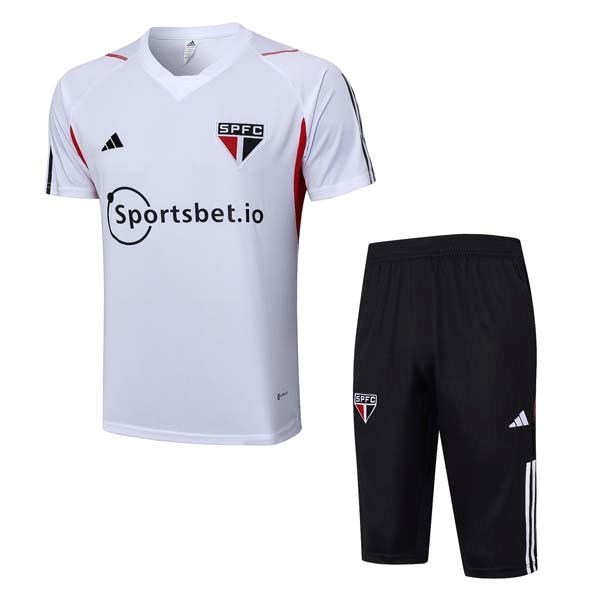 Camiseta Entrenamiento Sao Paulo Conjunto Completo 2023-24 Blanco 2